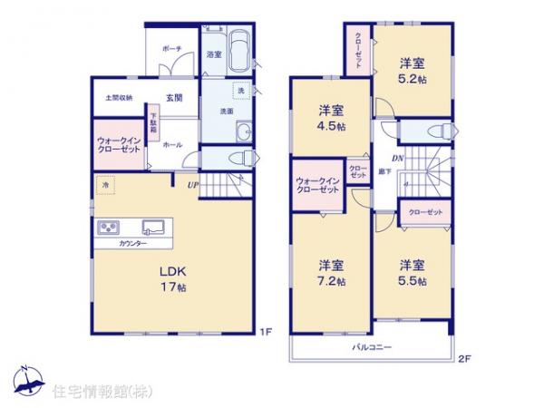 新築戸建 愛知県清須市西枇杷島町古城１丁目10-1 名鉄犬山線下小田井駅 3,699万円