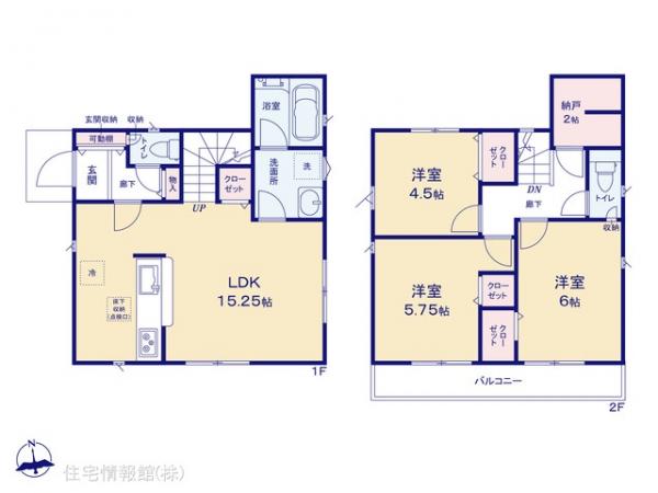 新築戸建 東京都府中市白糸台４丁目4-7 西武多摩川線白糸台駅 6,490万円