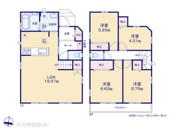 新築戸建 東京都足立区六木２丁目2-26 千代田常磐線亀有駅 5,190万円