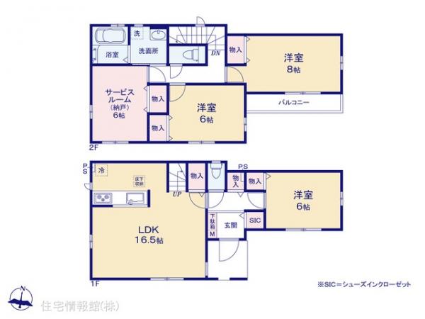 新築戸建 東京都足立区六木２丁目2-26 千代田常磐線亀有駅 4,990万円