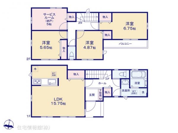 新築戸建 東京都足立区六木２丁目2-26 千代田常磐線亀有駅 4,790万円