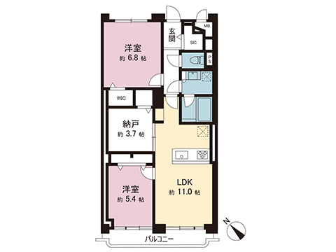 中古マンション 西東京市谷戸町２丁目 西武池袋線ひばりヶ丘駅 2,999万円