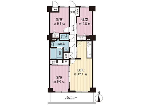 中古マンション 西東京市下保谷５丁目 西武池袋線保谷駅 4,390万円