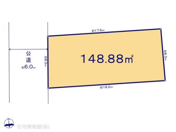土地 東京都八王子市椚田町555-22 京王高尾線めじろ台駅 3,280万円