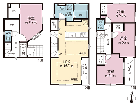 新築戸建 川口市中青木５丁目 JR京浜東北線西川口駅 4,898万円