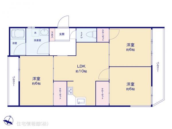 中古マンション 神奈川県横浜市神奈川区沢渡21-9 JR東海道本線(東京〜熱海)横浜駅 3,099万円