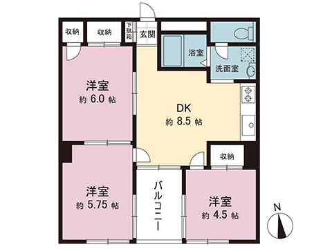 中古マンション 調布市布田３丁目 京王線布田駅 2,180万円