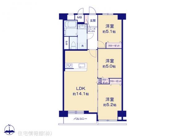 中古マンション 千葉県松戸市新松戸１丁目 千代田常磐線新松戸駅 2,698万円