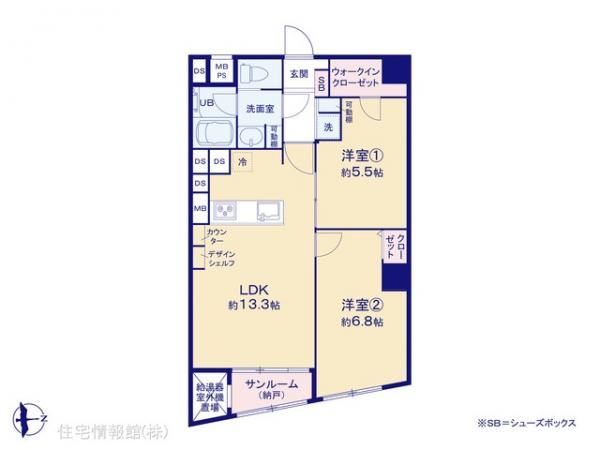 中古マンション 神奈川県横浜市磯子区田中２丁目18-20 JR京浜東北線洋光台駅 2,199万円