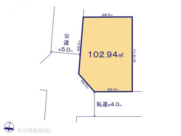 土地 東京都葛飾区西水元４丁目415-2 千代田常磐線金町駅 3,280万円