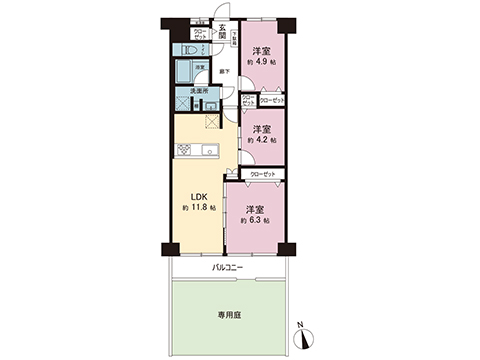 中古マンション 横浜市緑区白山１丁目 JR横浜線鴨居駅 3,180万円
