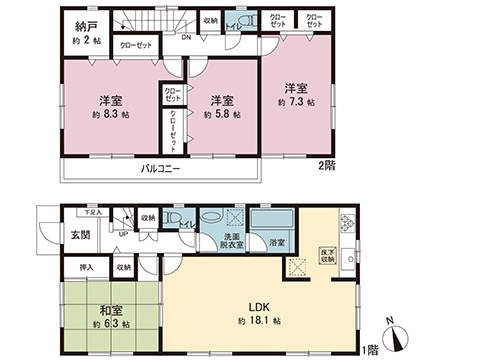 中古戸建 宇都宮市西川田本町１丁目 東武宇都宮線西川田駅 2,099万円
