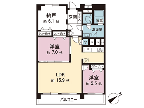 中古マンション 西東京市谷戸町３丁目 西武池袋線ひばりヶ丘駅 4,180万円