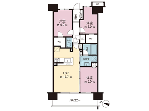 中古マンション 西東京市ひばりが丘３丁目 西武池袋線ひばりヶ丘駅 5,180万円