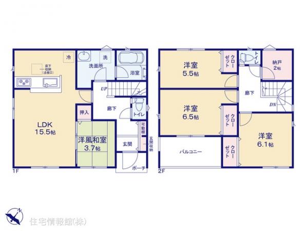 新築戸建 埼玉県日高市大字原宿193-4 JR川越線高麗川駅 2,880万円