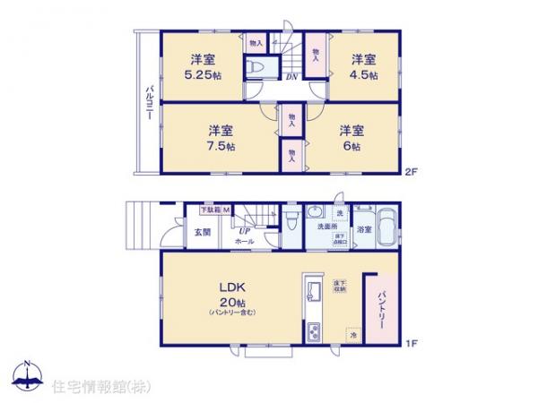 新築戸建 東京都東大和市上北台１丁目902-37 多摩モノレール上北台駅 5,090万円