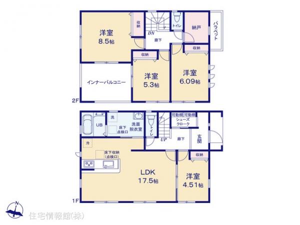新築戸建 神奈川県横浜市金沢区能見台１丁目22-7 京急本線能見台駅 6,380万円