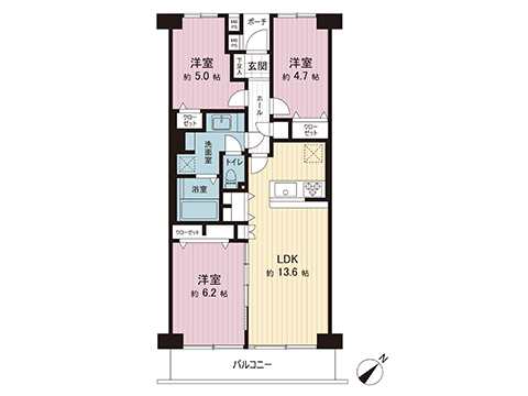 中古マンション 千葉市中央区東千葉２丁目 JR総武本線東千葉駅 2,490万円