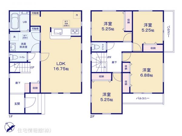 新築戸建 埼玉県さいたま市岩槻区大字岩槻6808-3 東武野田線岩槻駅 2,980万円