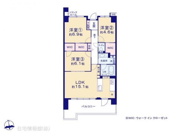 中古マンション 東京都府中市住吉町２丁目30-40 京王線中河原駅 5,480万円