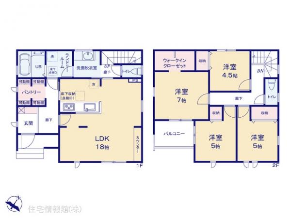 新築戸建 埼玉県久喜市栗橋東４丁目10-9 JR東北本線（宇都宮線）栗橋駅 2,690万円