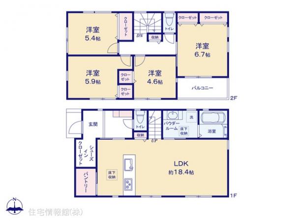 新築戸建 神奈川県横浜市鶴見区獅子ケ谷３丁目18-13 東急東横線大倉山駅 5,380万円
