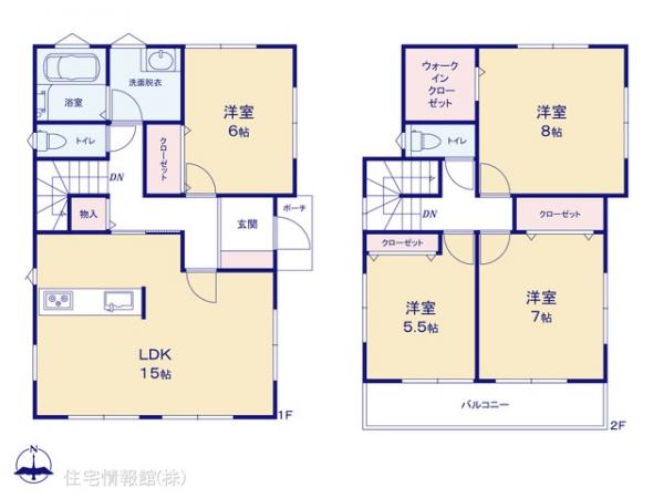 新築戸建 埼玉県坂戸市溝端町20-17 東武東上線北坂戸駅 3,480万円