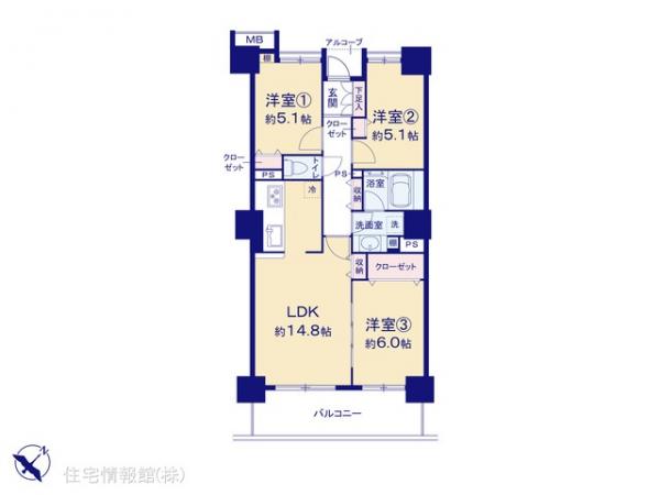 中古マンション 千葉県千葉市美浜区高洲３丁目15-6 JR京葉線稲毛海岸駅 4,499万円