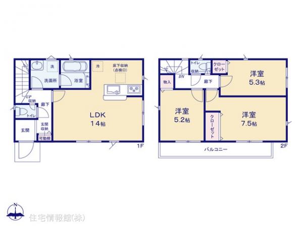 新築戸建 埼玉県川口市大字伊刈22-35 JR京浜東北線蕨駅 3,490万円