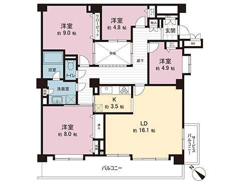 中古マンション 川崎市麻生区金程１丁目 小田急線新百合ヶ丘駅 5,480万円