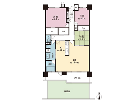 中古マンション 横浜市青葉区奈良３丁目 東急こどもの国線こどもの国駅 3,980万円