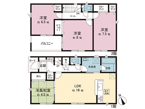 新築戸建 宇都宮市雀の宮７丁目 JR東北本線（宇都宮線）雀宮駅 2,890万円