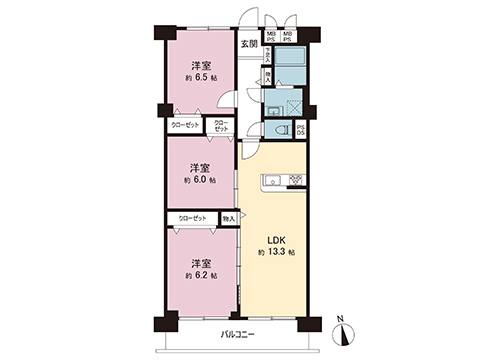 中古マンション 松戸市新松戸４丁目 千代田常磐線新松戸駅 2,798万円