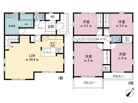 新築戸建 横浜市金沢区六浦南１丁目 京急逗子線六浦駅 5,199万円
