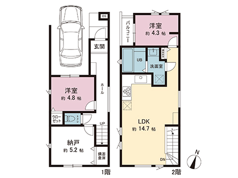 新築戸建 横浜市港南区東永谷３丁目 横浜市営地下鉄ブルーライン上永谷駅 4,180万円