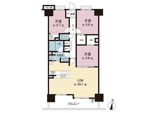 中古マンション 平塚市明石町 JR東海道本線(東京〜熱海)平塚駅 3,799万円