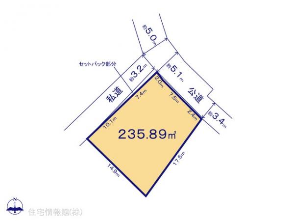 土地 千葉県船橋市西船５丁目3-22 JR中央・総武線西船橋駅 9,880万円