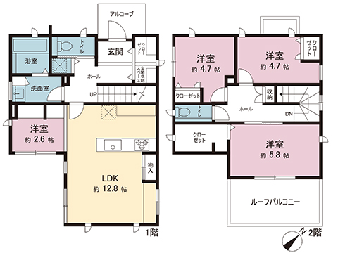 中古戸建 柏市大津ケ丘４丁目 東武野田線逆井駅 3,280万円