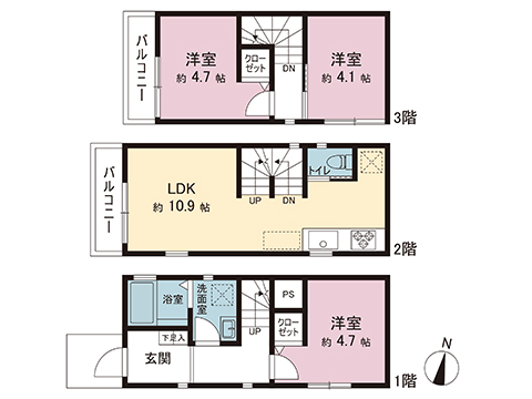 新築戸建 横浜市港南区港南４丁目 横浜市営地下鉄ブルーライン港南中央駅 2,980万円