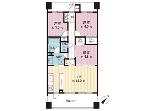 中古マンション 府中市四谷５丁目 京王線百草園駅 3,280万円