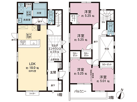 新築戸建 宇都宮市戸祭２丁目 東武宇都宮線東武宇都宮駅 3,998万円