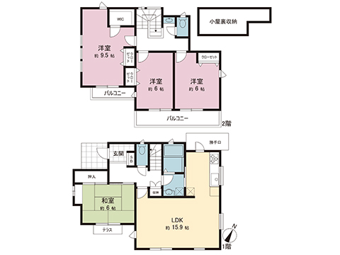 中古戸建 柏市逆井藤ノ台 東武野田線逆井駅 3,290万円