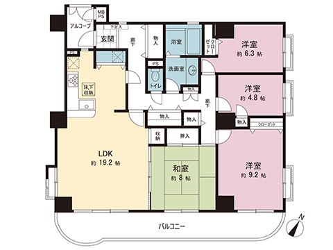 中古マンション 横浜市旭区柏町 相鉄いずみ野線南万騎が原駅 4,380万円