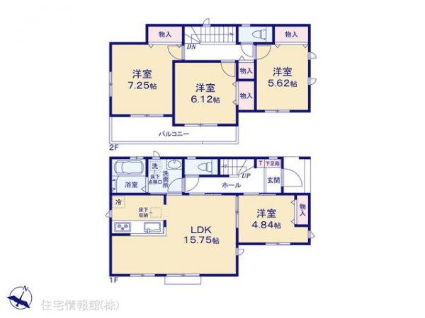 新築戸建 埼玉県春日部市粕壁東６丁目2 東武野田線藤の牛島駅 3,590万円