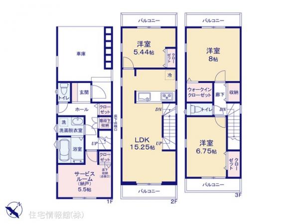 新築戸建 神奈川県川崎市幸区戸手４丁目5-3 JR東海道本線(東京〜熱海)川崎駅 6,480万円