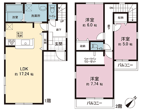 新築戸建 相模原市南区東大沼２丁目 JR横浜線古淵駅 3,880万円