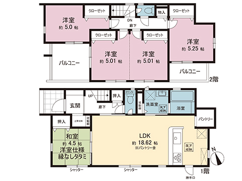 新築戸建 北葛飾郡松伏町大字松伏 東武伊勢崎線北越谷駅 3,690万円