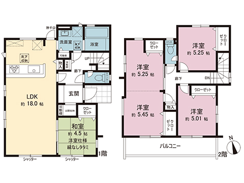 新築戸建 北葛飾郡松伏町大字松伏 東武伊勢崎線北越谷駅 3,690万円