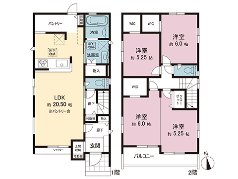 新築戸建 北葛飾郡松伏町大字松伏 東武伊勢崎線北越谷駅 3,290万円