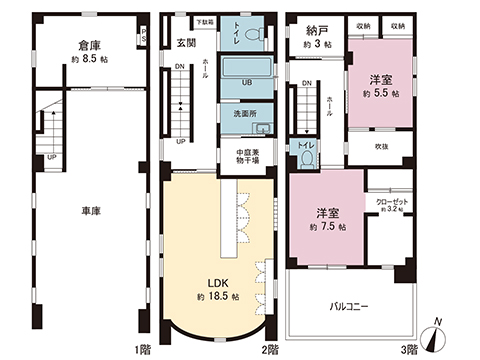 中古戸建 平塚市花水台 JR東海道本線(東京〜熱海)平塚駅 3,880万円